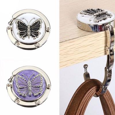 1Pc Butterfly Foldable Hanger for Handbag Purse Bag Durable Table Hook Hang Holder