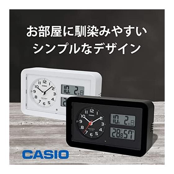CASIO Alarm Clock Radio Clock White Analog Snooze Light Automatic Lighting TTM-170NJ-7JF