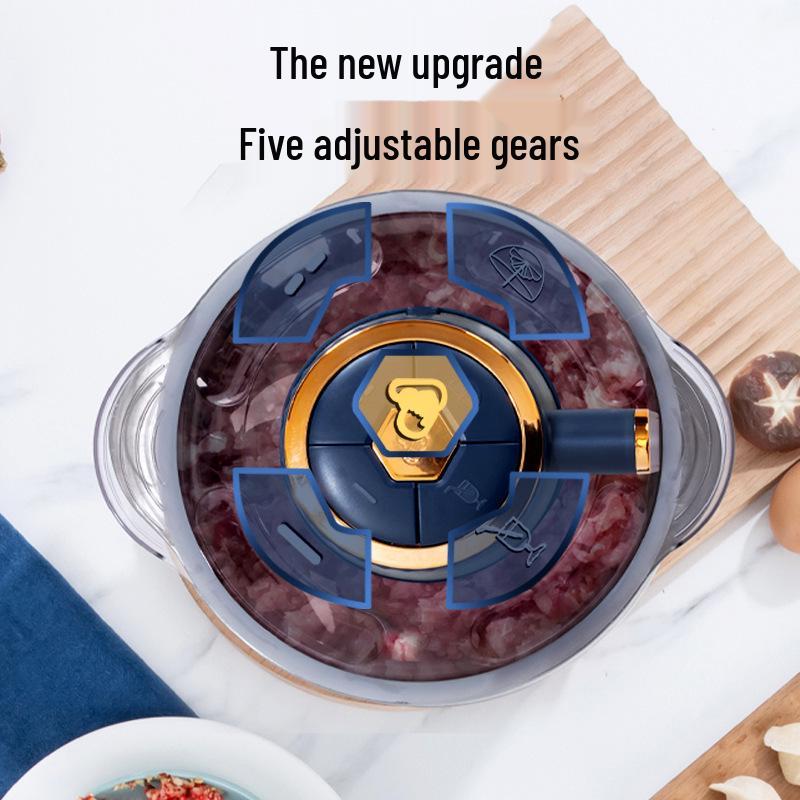 Elektrischer Fleischwolf & Küchenmaschine aus Edelstahl - Großes Fassungsvermögen zum Hacken, Zerkleinern, Knoblauchpaste & mehr