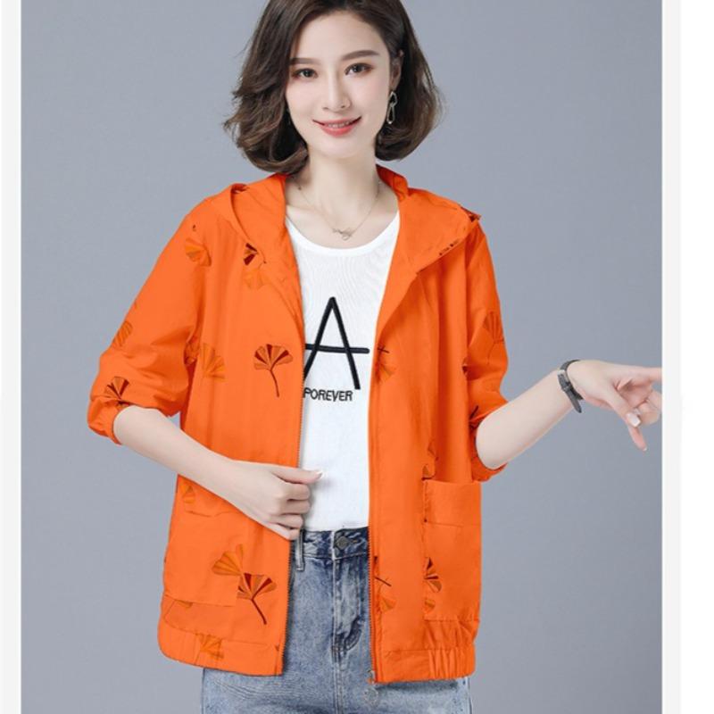 Sun Protection Clothing Women's Long-sleeved Lightweight Jacket Summer Mother Large Size Loose Hooded Sun Protection Clothing