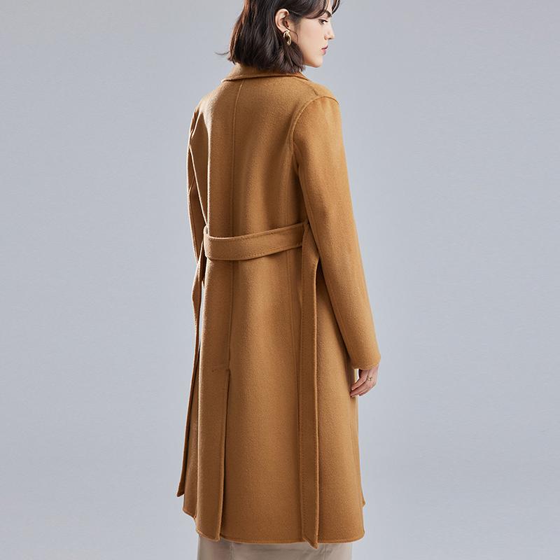 100% Lână Femei Palton Lână MODERN NOU SAGA Toamnă Lână Palton Lână Iarnă Cald Lână Pardesiu dublu piept