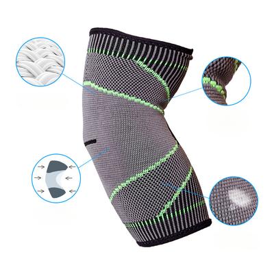 Gewebte Ellbogenstütze Nylon Atmungsaktiv Outdoor-Sportarten Fitness Basketball Gestrickte Ellbogenpolster