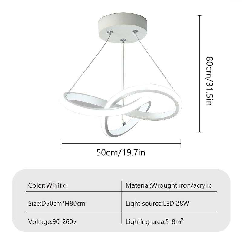 Modern Ceiling Lamp 40/50cm Tricolor light Ceiling Chandelier Bedroom Living Room Restaurant Indoor Home Decor LED Pendant Light
