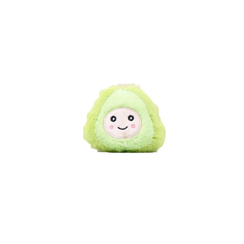Adorable Smiling Avocado Plush Doll Keychain Cute Backpack Charm Soft Toy