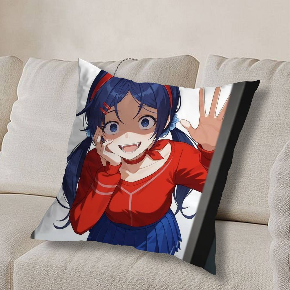 Evil CUTE M-MiSide Mita Pillow Case Square Double-Sided Printing Short Plush Sofa Cushion Cover Bedroom Bedside Pillow