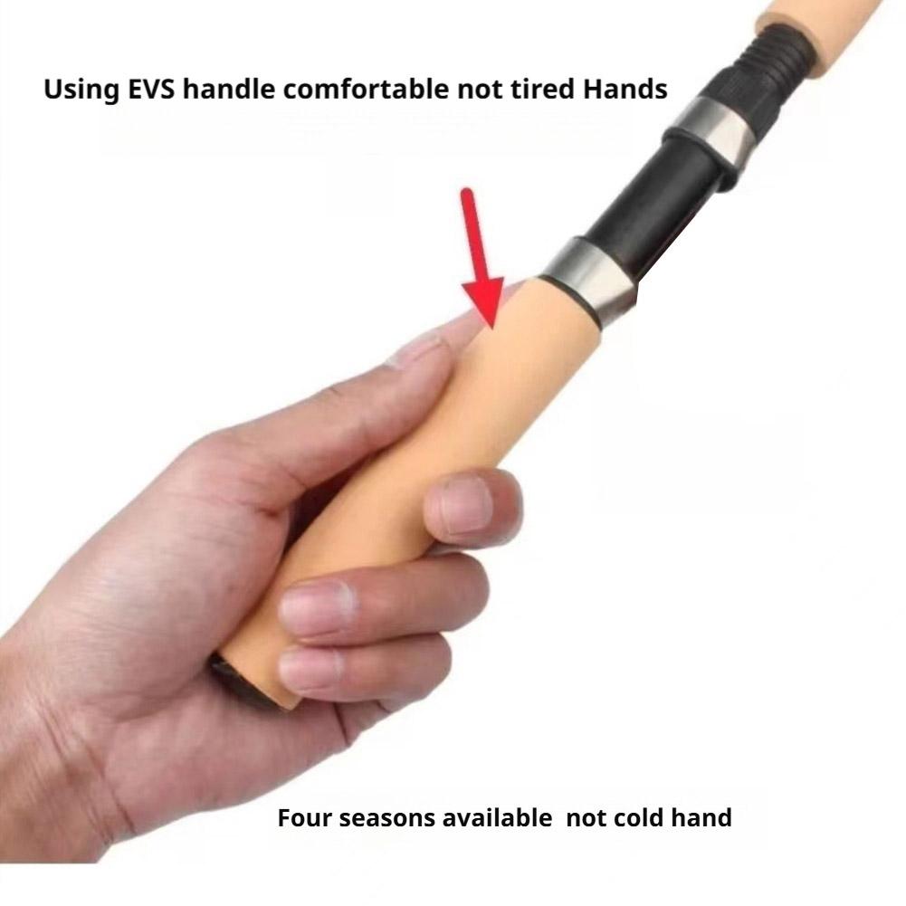 55/65/75cm Ice Fishing Pole Portable Carbon Fish Pole Light Weight River Comfortable Grip Carp Tackle Pesca Fishing Equipment