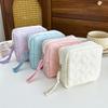 New Quilted Love Cosmetic Bag  Travel Portable Toiletry Bag  Lipstick Bag  Aunt Towel  Sanitary Napkin Storage Bag