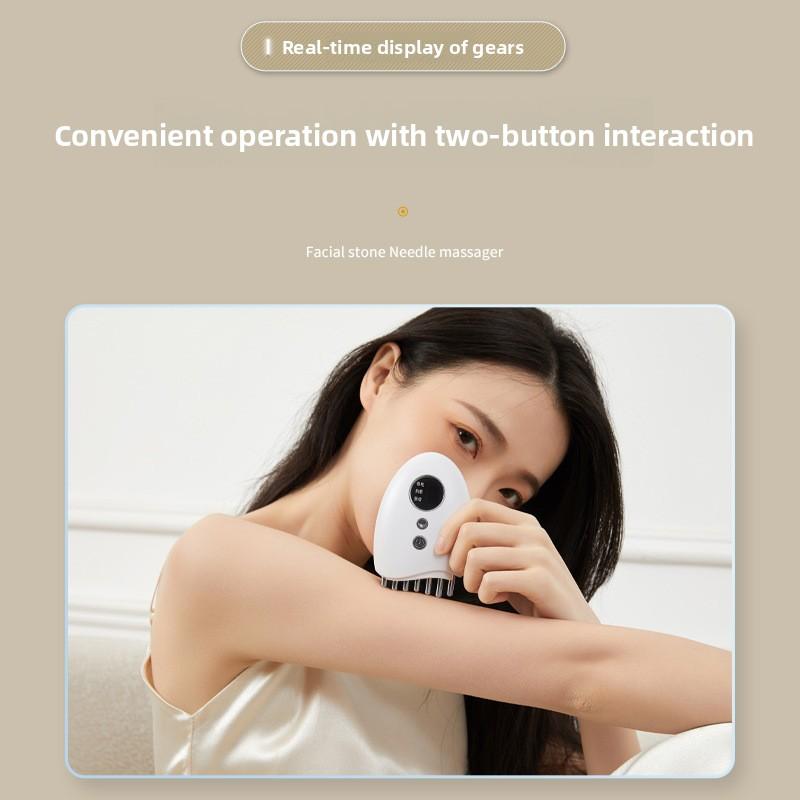 Facial Scraping Board Intelligent Bianshi Scraping Instrument Facial Lift Multi-function Beauty Massager Micro-current Meridian Brush