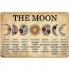 Vintage Moon Ouija Board Metal Wall Art Decor