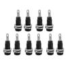10Pcs J.40003 2mm Banana Jack Panel Socket Extended Post Plug Adapter for Electronic InstrumentBlack