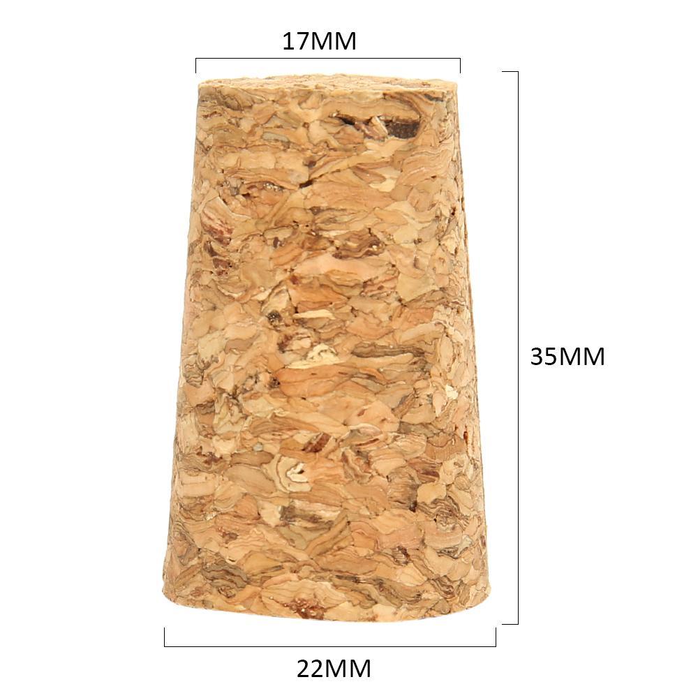 100Pcs Tapered Wine Cork Reusable Natural Wood Corks Portable Sealing Wine Stopper For Wine Bottle Keeper Kitchen Accessories