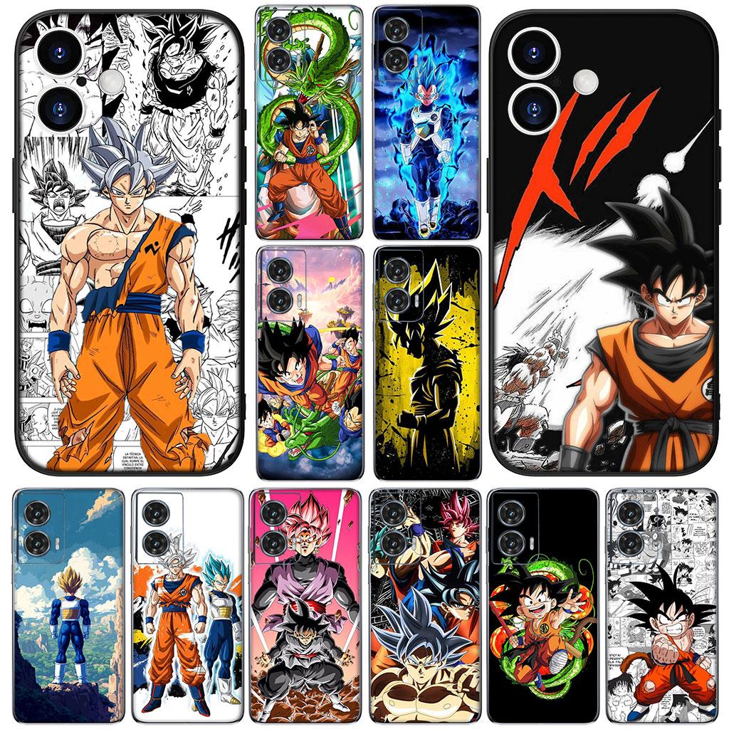 for Motorola Moto G86 G57 G67 G54 G24 G15 Power G13 G14 G34 G35 G45 G60 G53 G55 G64 G75 G72 Case Vegeta Dragons Balls Gokus