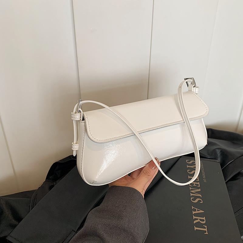 

Pu Fashionable Sleek Leather Small Square Bag For Everyday Casual Use белый