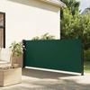 VidaXL Retractable Side Awning Dark Green 140x600 Cm, Garden Privacy Screen, Balcony Windbreak, Outdoor Screen, 4004515