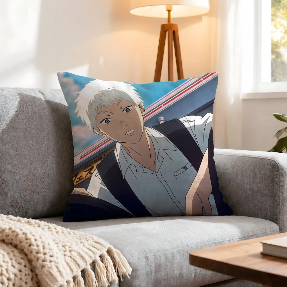 Manga The Summer Hikaru Died Cushion Cover 1Pcs Decorative Covers Soft Cushion Case For Sofa Couch Decor 40X40 45X45 Pillowcases