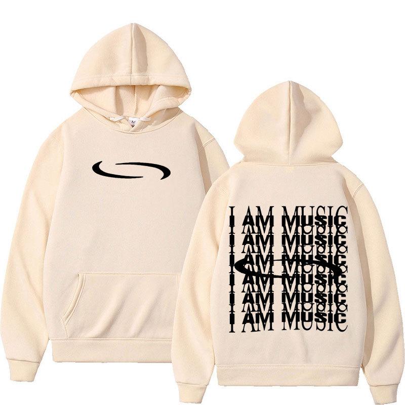 Retro Washed Playboi Carti I AM MUSIC Logo Hoodie Opium Ken Graphic Printing Fashion Sweatshirt Autumn Winter Fleece Streetwear