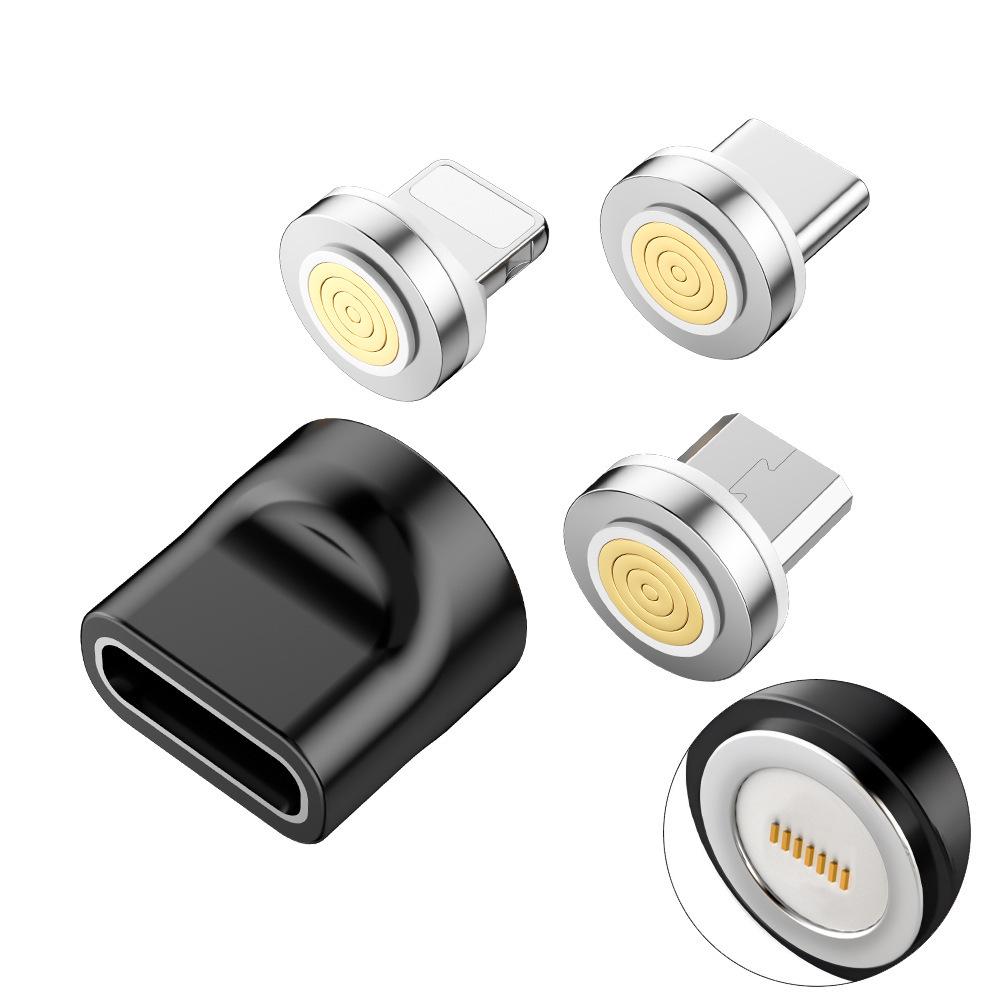 Magnetic 7-Contact Type-C to Apple Fast Charging Adapter