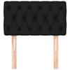 VidaXL Headboard Bedroom Furniture Single Bed Accessory Bed Frame Head Home Interior Black 346300