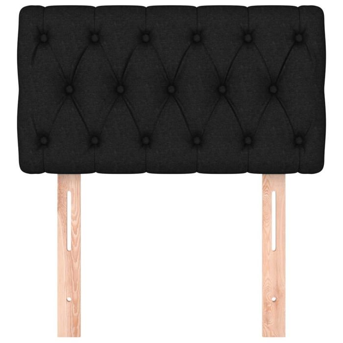 VidaXL Headboard Bedroom Furniture Single Bed Accessory Bed Frame Head Home Interior Black 346300