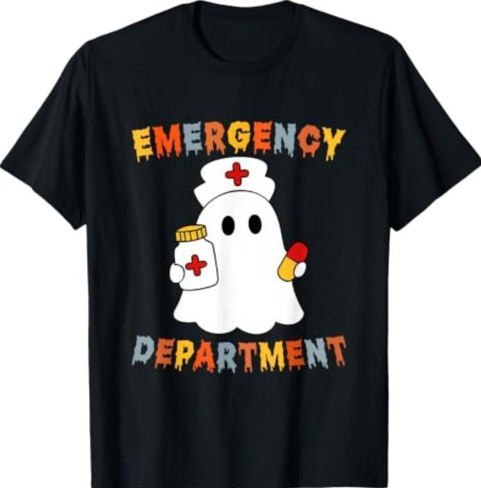 Emergency Department Halloween Emergency ER Nurse Halloween T-Shirt