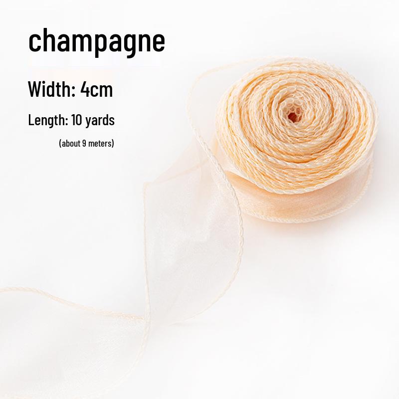 Elegant Fishtail Silk Ribbon for Cake and Bouquet Decoration