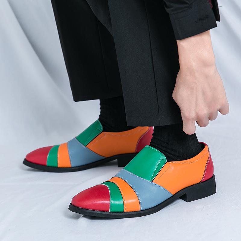 Módní kožené boty Pánské ležérní mokasíny Luxusní design Nazouvací Pánské společenské boty Ležérní styl Velká velikost Dobrá podrážka odolná proti opotřebení