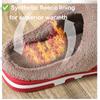 New Winter Couple Slippers  PU Leather Indoor Anti Slip Warm House Shoes