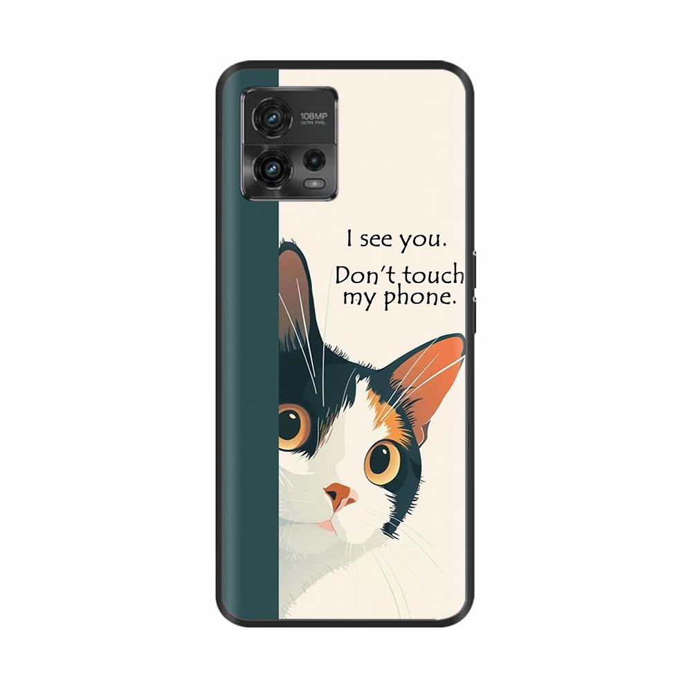 For Moto G72 Case Couple Panda Phone Back Cover For Motorola G72 Cover MotoG72 G 72 Protective Soft Liquid Silicone Funda Bumper