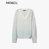 MO&Co. Women's V-Neck Gradient Knit Top