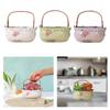 Handheld Basket Planter Container Decorative Ornament Planting Pot Cute Gardening Ceramic Flower Pot for Home Office Desktop