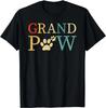 Grandpaw Dog Funny Best Dog Lover Paw Papaw Grandparents Funny Unisex T-Shirt