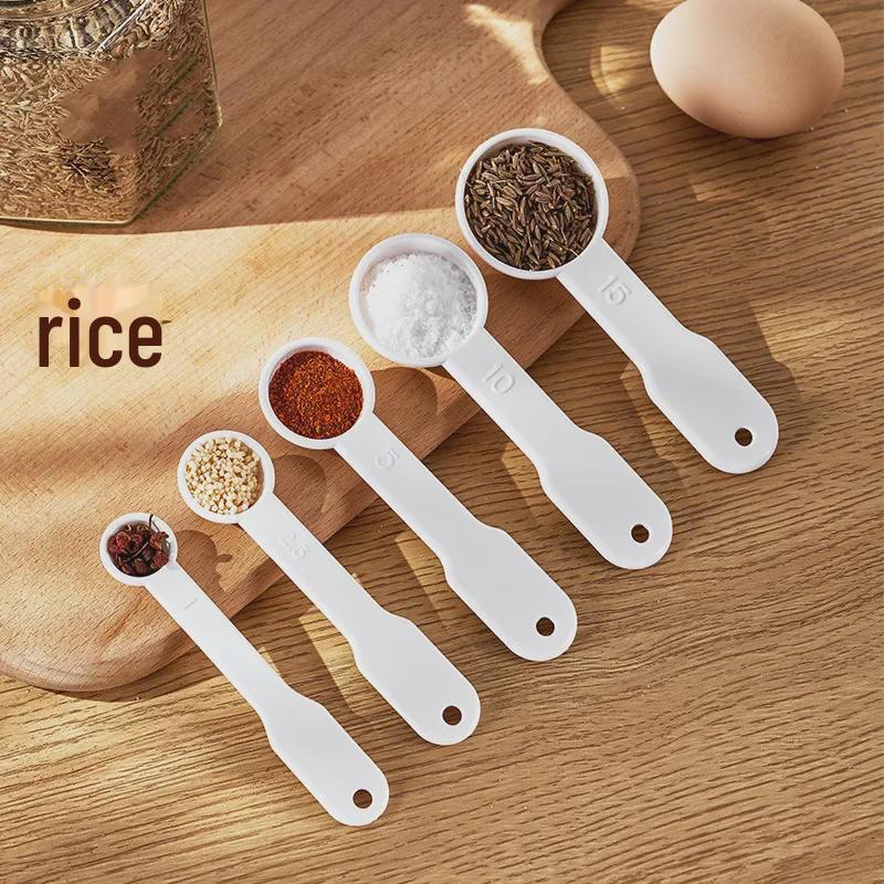 Japanisches KM 5-teiliges Messlöffel-Set mit Skala zum Backen und Würzen