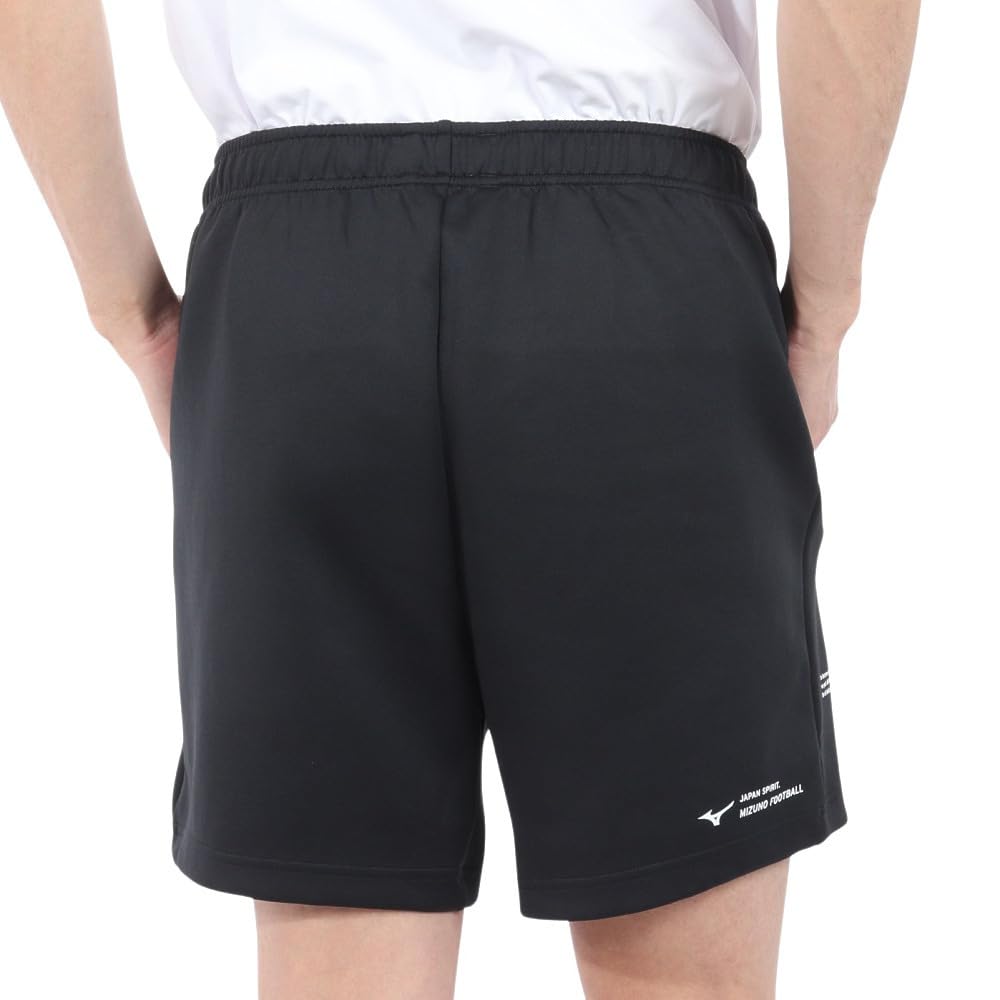 Mizuno Soccer Wear Half OFF THE Slim Black Shorts, Pants, PITCH, Stretch, Silhouette, Unisex, P2MDB066,