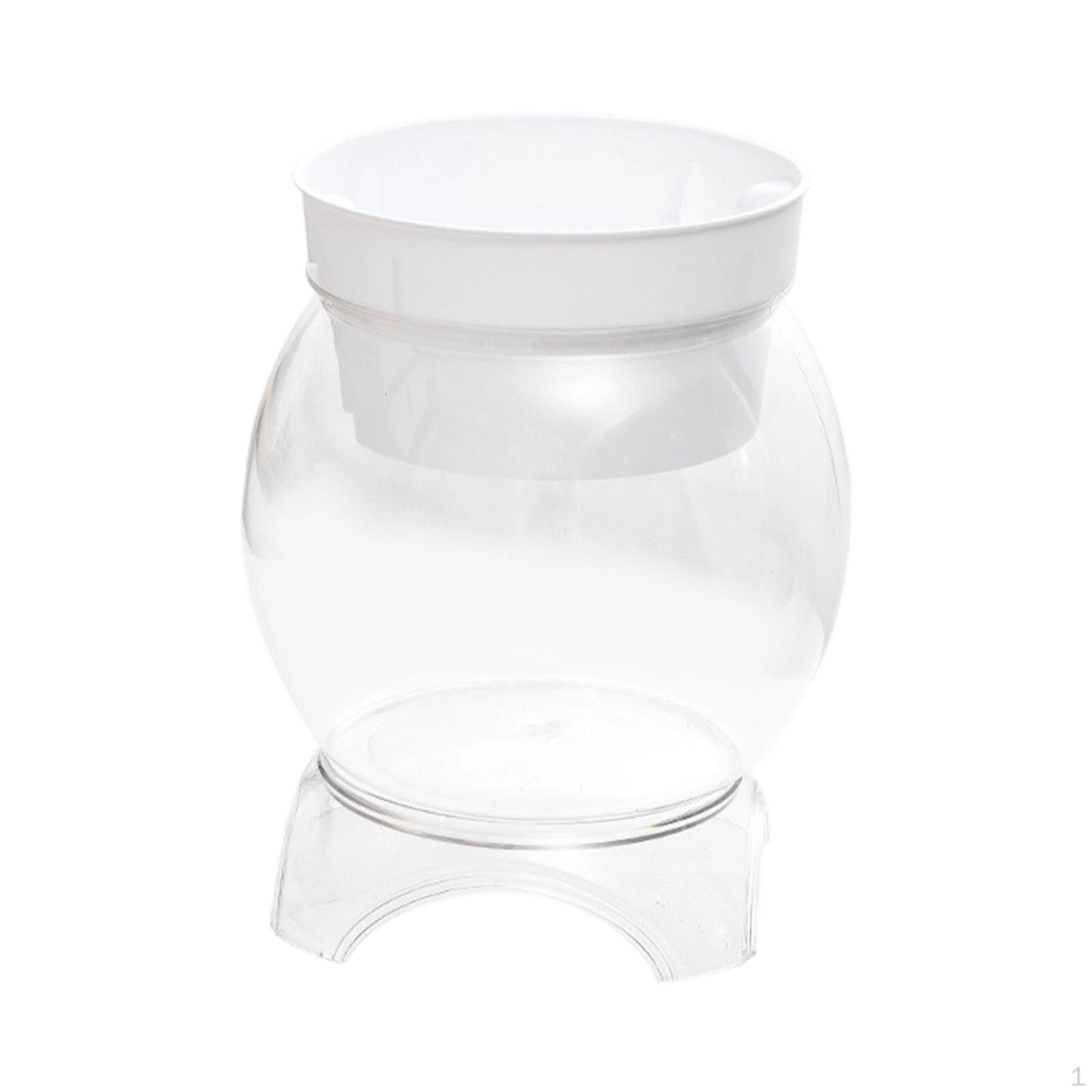 

Аквариум-горшок 2-в-1 для рабочего стола, Цветочный горшок для домашнего декора, Террариум для гостиной, Креативный прозрачный 20cmx26.2cm