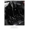 Men Loose Warm Winter Faux Mink Fur Pu Leather Jacket Coat