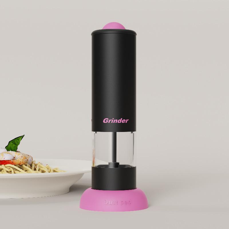 Kitchen Electric Grinder Sea Salt Pepper Seasoning Grinder Adjustable Coarseness Grinding Tool USB-Powered Spice Grinder Bottle