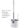 1 Set Toilet Brush Easy To Use with Base Universal Extended Grip Wall-mounted Cleaning Brush for Home