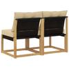2 Piece Outdoor Center Sofa