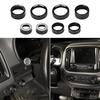 8X Center Console 4WD Control Knob Ring Cover For Chevy Colorado/Canyon 2014+