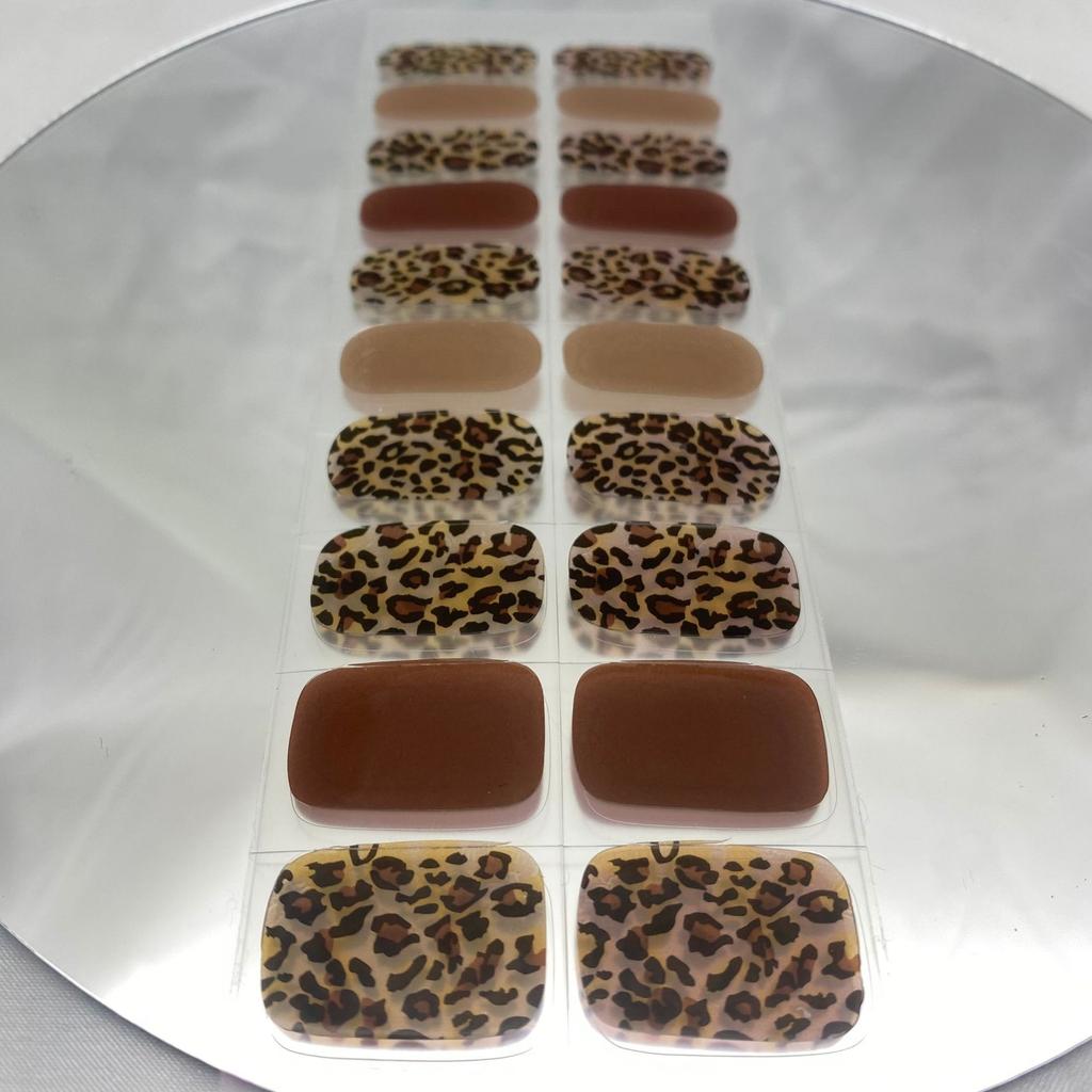 20 Gel Stickers, Semi-cured Lighting Nail Stickers, Baked Into The Lamp To Harden