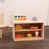 1:12 Dollhouse Miniature Wall Cabinet Sliding Door Showcase Storage Cabinet Furniture Model Decor Toy Doll House Accessories