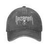 Nazareth Band Rockmusik Druckmützen für Unisex Damen Baumwolle Totenkopf Logo Trucker Hat Lässige Kopfbedeckung Baseballkappe Verstellbar