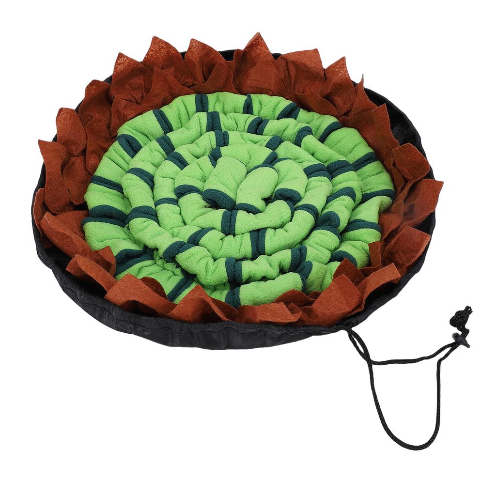 Pet Sniffing Mat Multifunctional Plush Easy Cleaning Pet Interactive Slow Feeding Snuffle Mat for Home
