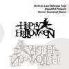 Happy Halloween Silicone Molds Happy Halloween Letter Door Sign Molds Epoxy Resin Crafts Making Aid For Candles Cement Clay