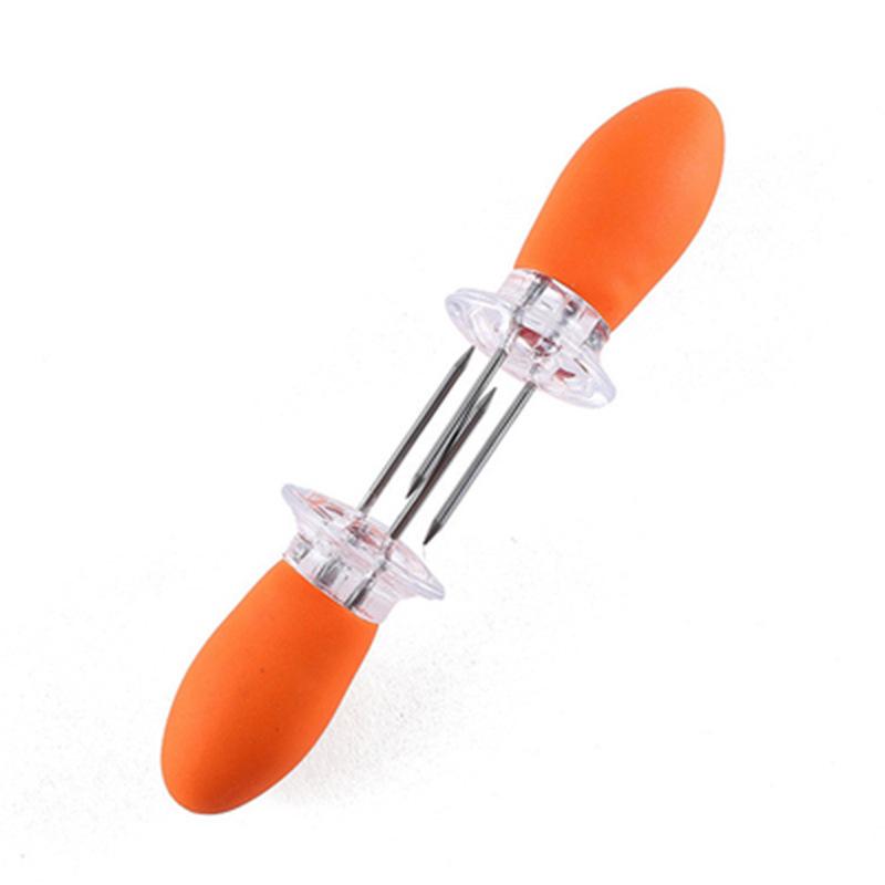 2/1PCS Corn Fork To Eat Corn Anti-scalding Artifact To Eat Corn Insulation Stick Stainless Steel Fruit Fork Children's Safety Folding Fork