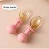 Baby Silicone Spoon Set: Training Tableware with Stainless Steel Digging Spoon for Kids.