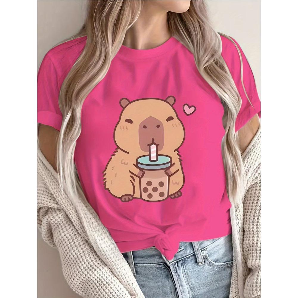 Women's Cute Dolphin Boba T-shirt