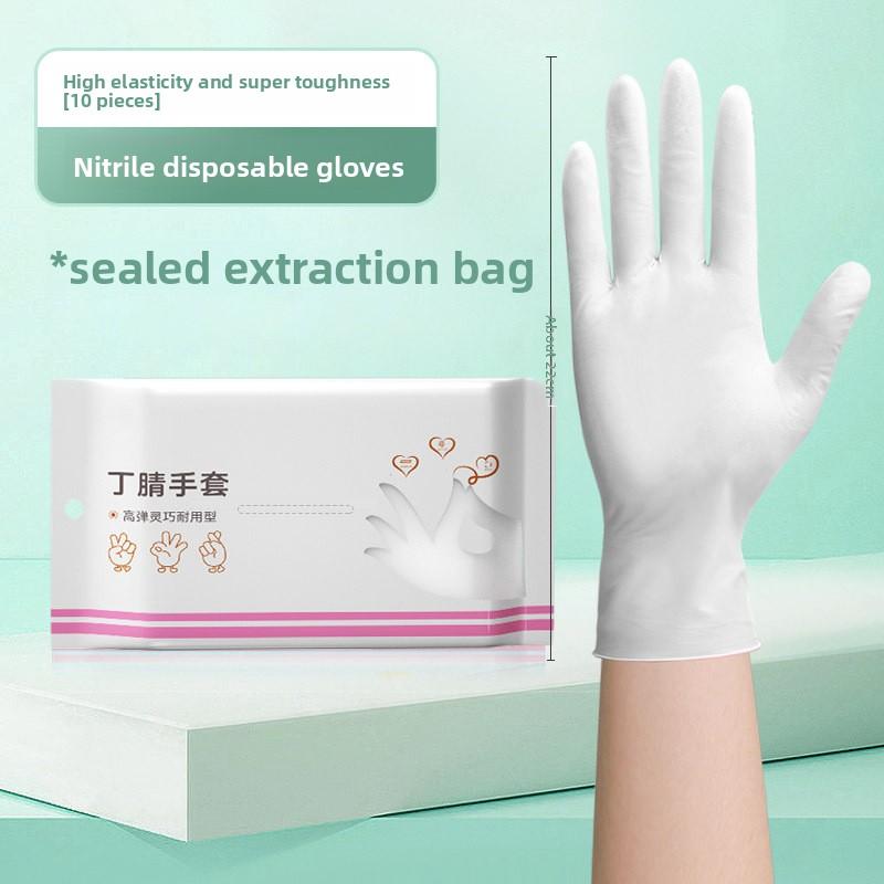 

Пищевые Прочные Одноразовые Перчатки для Домашней Уборки Кухни Мытья Посуды и Водонепроницаемые M белый