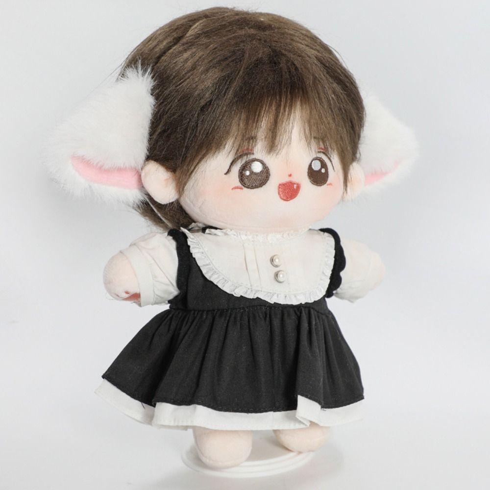 Cute Plush Headband Emulational Doll Headwear 2025 Cat Ear Headband  for 20CM Cotton Doll