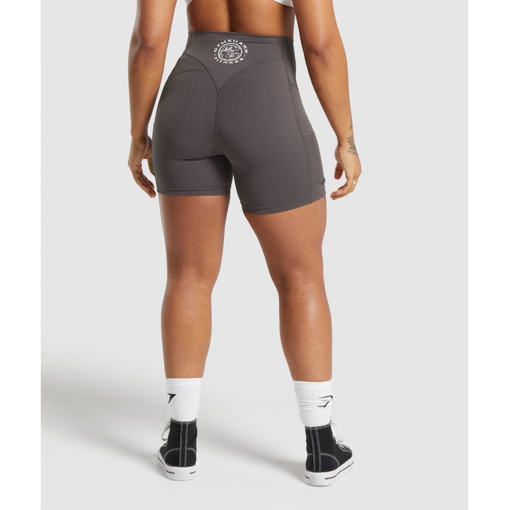 Gymshark Legacy Upnuté šortky Šedofialové B7a4g Pbvr